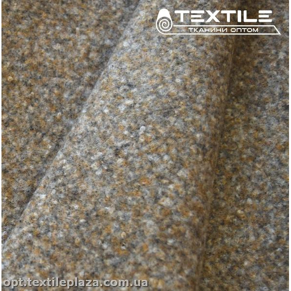 Пальтовая ткань однотонная 3983C4 горчично-серый