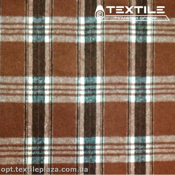 Пальтовая ткань Клетка 45011D1C2 коричневый