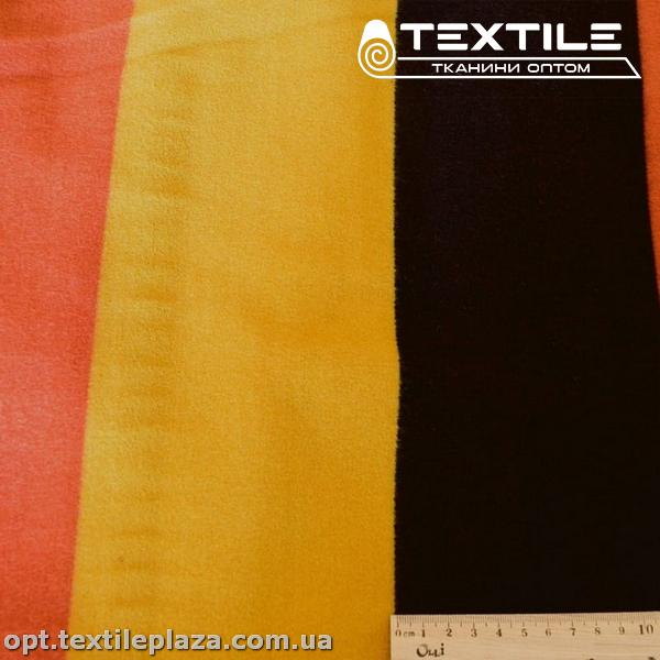 Пальтовая ткань Кашемир 11235D1C1 полоска, кирпично-черно-горчный