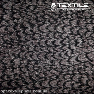 Пальтовая ткань Шерсть 11090D1C19 узор, серо-черный
