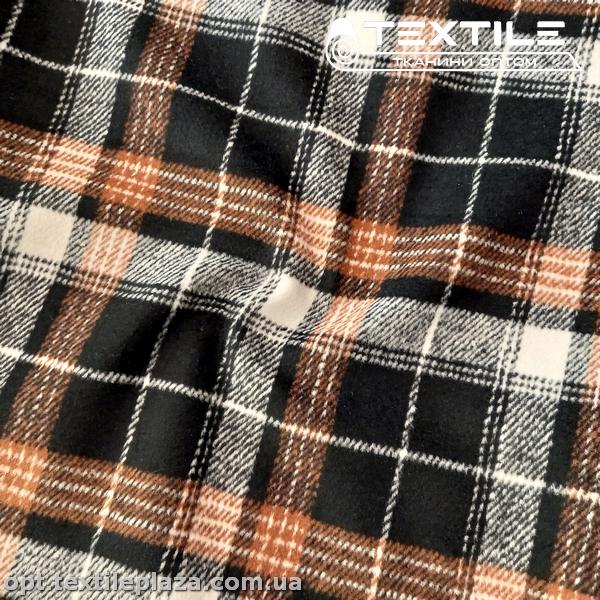 Пальтовая ткань Клетка 20009D1C2 карамельно-черный