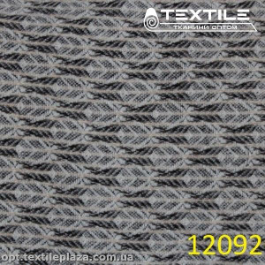 Пальтовая ткань Шерсть 9268D1C2 узор, бежево-бело-черный