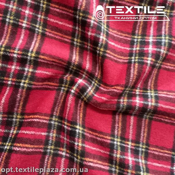Пальтовая ткань Клетка 1916D1C3 красный