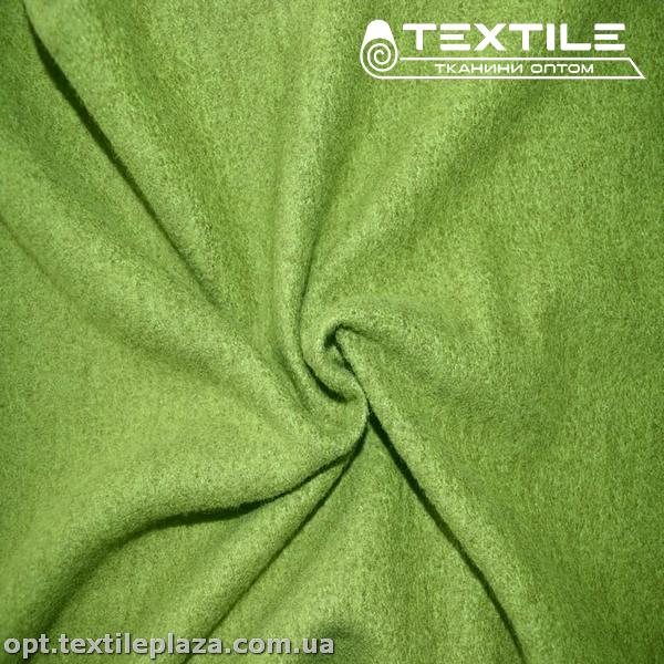 Пальтовая ткань Шерсть 4162C4 меланж, ярко-зеленый