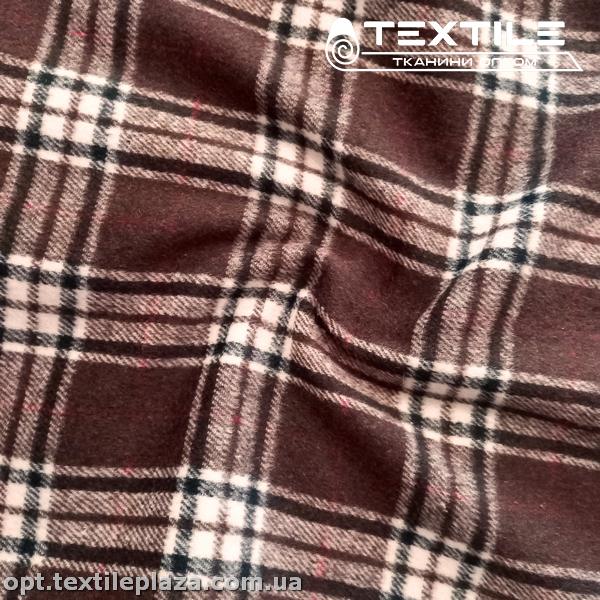 Пальтовая ткань Клетка 1905D1C2 коричневый