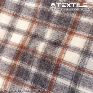 Пальтовая ткань Шерсть 4195D1C1 клетка, серо-бежевый