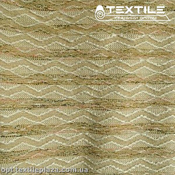 Пальтовая ткань цветная 55605D1C1 узор, люрекс бежевый