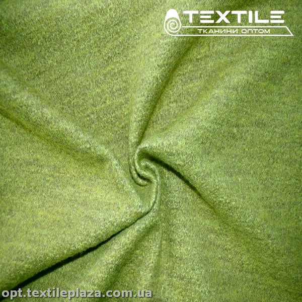 Пальтовая ткань Шерсть 4162C16 меланж, оливковый