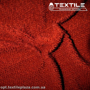 Пальтовая ткань Букле 1601C192 терракотовый