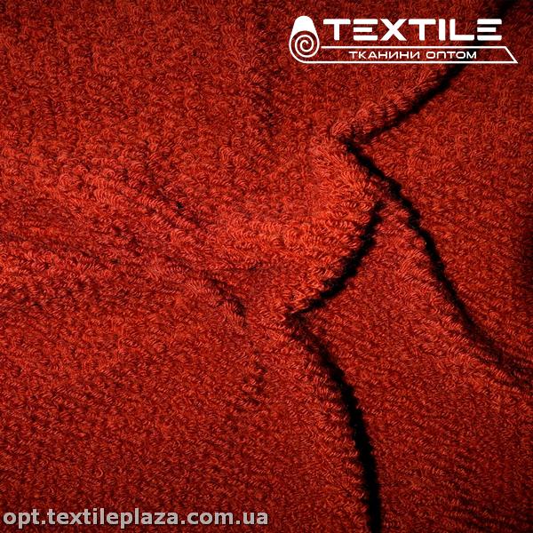 Пальтовая ткань Букле 1601C192 терракотовый