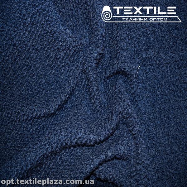 Пальтовая ткань Букле 1601C214 темно-синий