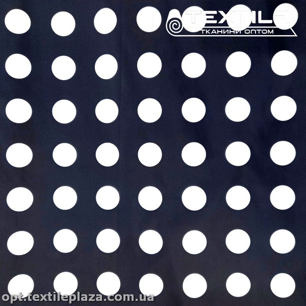 Плащевая ткань цветная 9300D225C1 горошек, черный