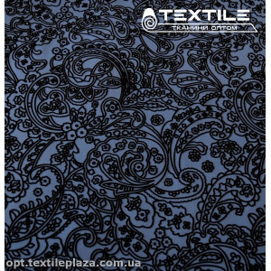 Плащевая ткань Флок 24901C684 синий