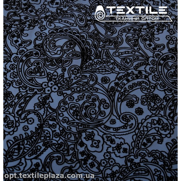 Плащевая ткань Флок 24901C684 синий