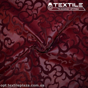 Плащевая ткань Флок 2721C716 бордовый