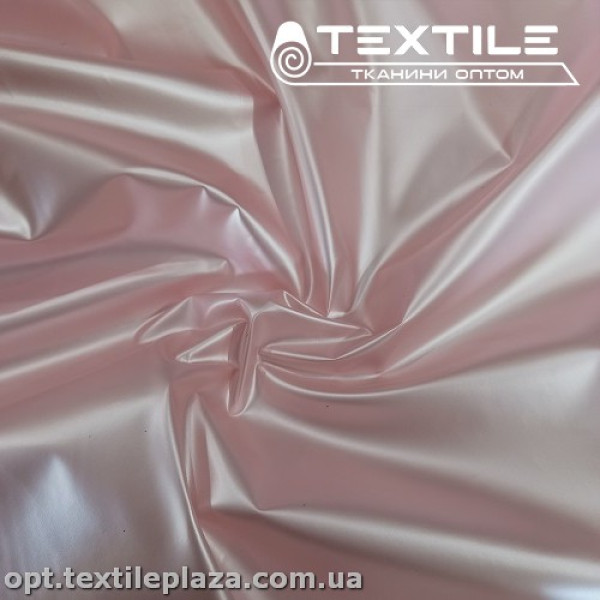 Плащевая ткань Лак 91207C7 перламутр, светло-розовый