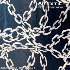 Плащевая ткань цветная 4094D12C1 цепи, черный