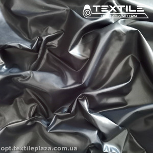 Плащевая ткань Лаке 1027C1160 графитово-черный