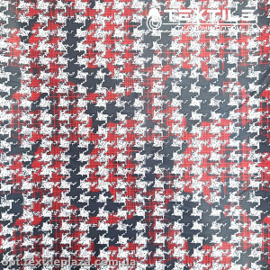 Плащевая ткань цветная 9300D1094-1 гусиная лапка, красный