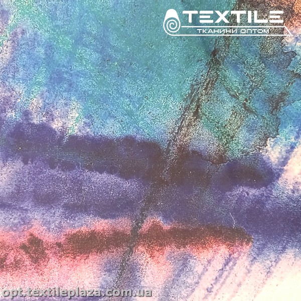 Плащевая ткань цветная 49300D11C1 абстракция, бордово-синий