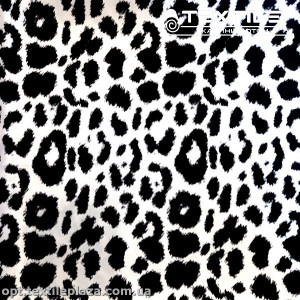 Плащевая ткань цветная 9300D02/D11-1 барс, черно-белый