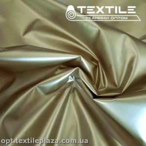 Плащевая ткань Лак 91207C1030 перламутр, золотисто-оливковый