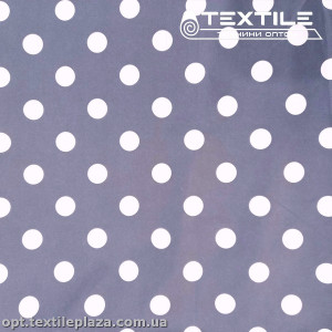Плащевая ткань цветная 9300D2C5 горошек, сизый