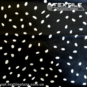 Плащевая ткань цветная 9300D015/D3-1 лепестки крупные, черный