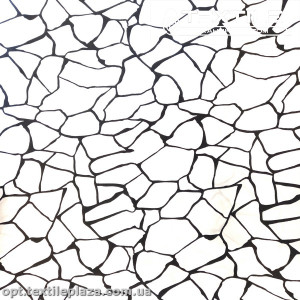 Плащевая ткань цветная 9300D02/D7-2 осколки, черно-белый