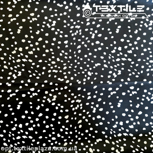 Плащевая ткань цветная 9300D02/D1-1 лепестки мелкие, черный