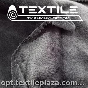 Плюш-велюр 13513C11 темно-графитовый