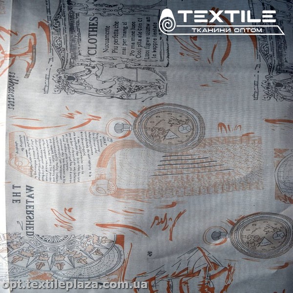 Подкладочная ткань цветная 8031D55C1 мореплаватель, серый