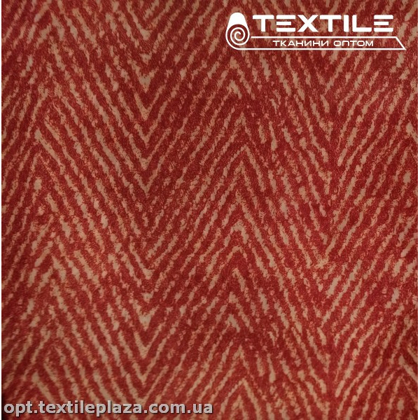 Подкладочная ткань цветная 8031D35C3 елочка, красный