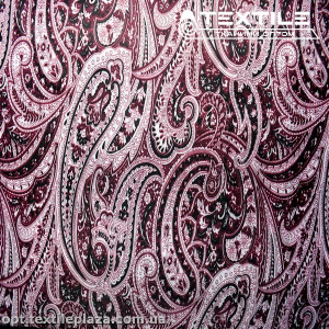 Подкладочная ткань цветная 8031D128C2 турецкий огурец, бордовый