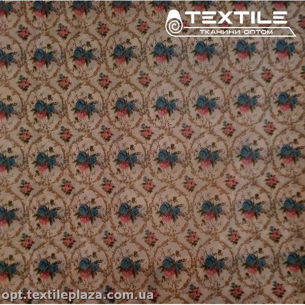 Подкладочная ткань цветная 3065D54C1 узор, пудровый