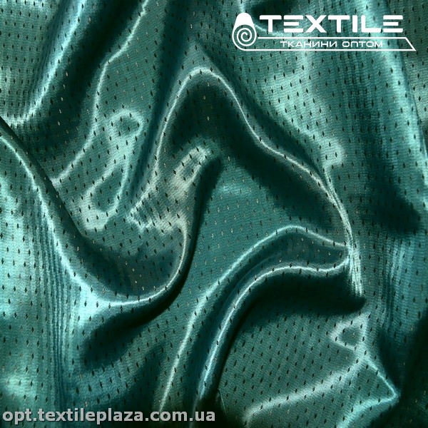 Подкладочная ткань Жаккард 4003D2C22 ромбик, морская волна