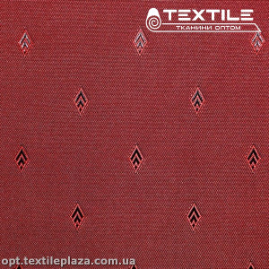Подкладочная ткань Жаккард 1644D1C5 ромбик, красный