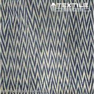 Подкладочная ткань цветная 8031D122C1 зигзаг, сине-белвй