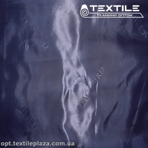 Подкладочная ткань Жаккард 5334D1C1 надписи, сине-черный