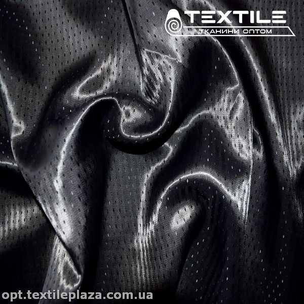 Подкладочная ткань Жаккард 4003D2C24 ромбик, серо-черный