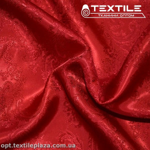 Подкладочная ткань Жаккард 22465D1C1 турецкий огурец, красный