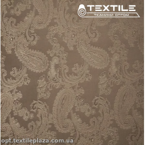 Подкладочная ткань Жаккард 50101D2C1 турецкий огурец, темно-бежевый