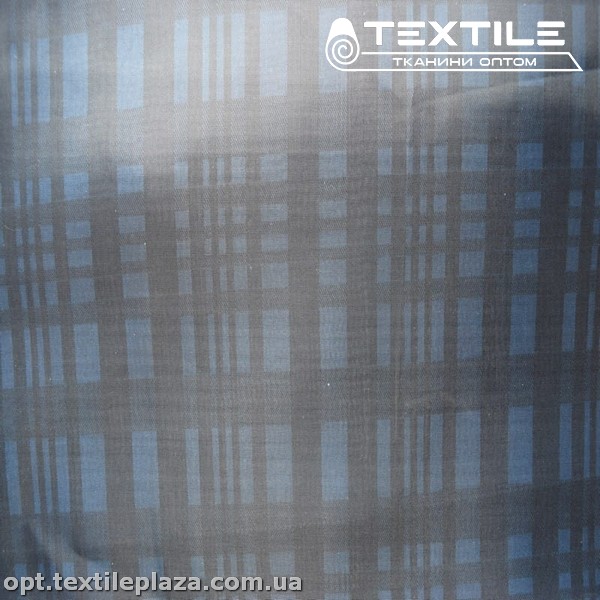 Подкладочная ткань цветная 8031D22C1 клетка, темно-синий