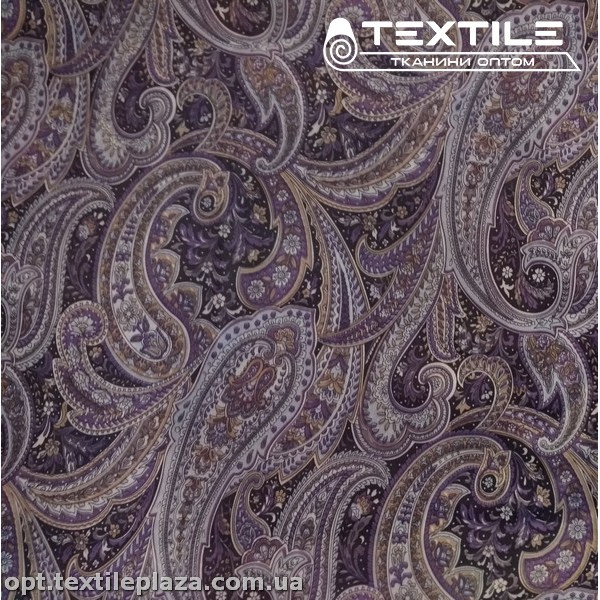 Подкладочная ткань цветная 8031D16C1 турецкий огурец, фиолетовый