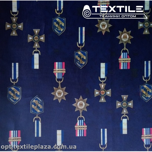 Подкладочная ткань цветная 6093D3C978 ордена, темно-синий