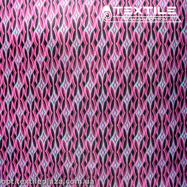 Подкладочная ткань цветная 8031D48C1 узор, розовый