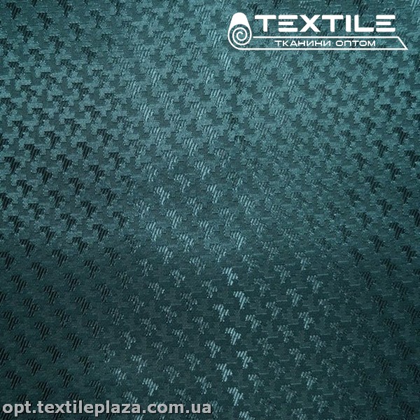 Подкладочная ткань Жаккард 16634D2C8 узор, темная морская волна