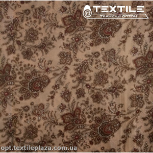 Подкладочная ткань цветная 9064D7C1 узор, бежевый