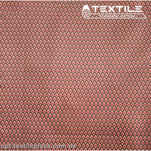 Подкладочная ткань цветная 3065D76C1 узор, красно-черный