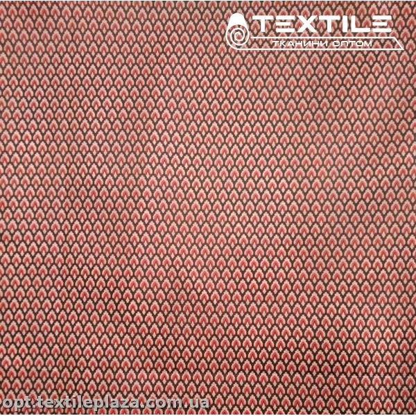 Подкладочная ткань цветная 3065D76C1 узор, красно-черный